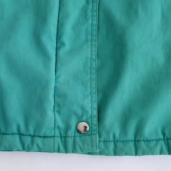 Vintage 90S British Green & Red Checker Liner Zip Up Hooded  Winter Jacket XL - Picture 9 of 16